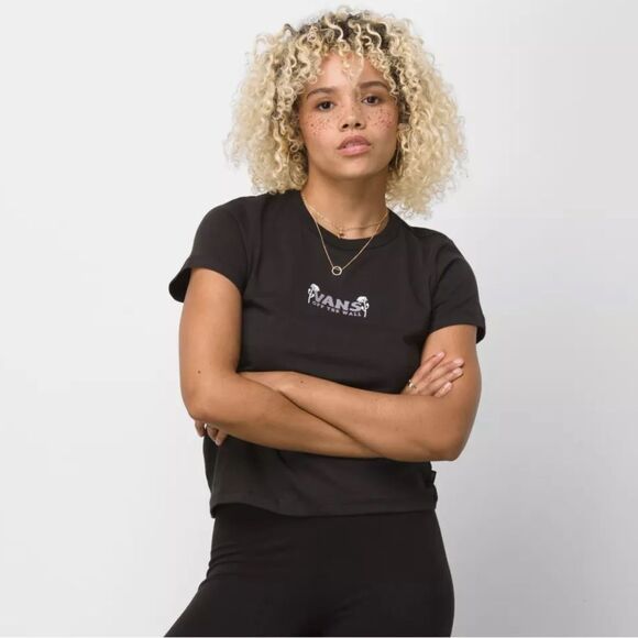 VANS Night Shade Mini Tee In Black Wash - Picture 2 of 8